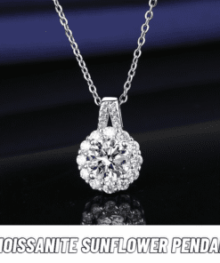 🔥🔥S925 Sterling Silver zircon Sunflower Pendant Necklace