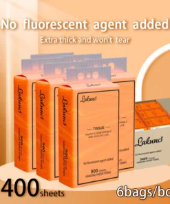 【Box packaging 6 PACKS】5400 Sheets 4 Ply Facial Tissue Deluxe Comfort Tissue Tuala kertas dinding gantung