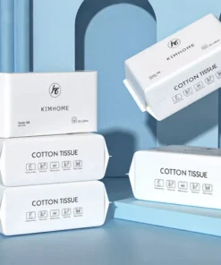 Disposable Cotton Face Towel for Sensitive Skin – 100% Pure Cotton, Wet and Dry Use, 50pcs